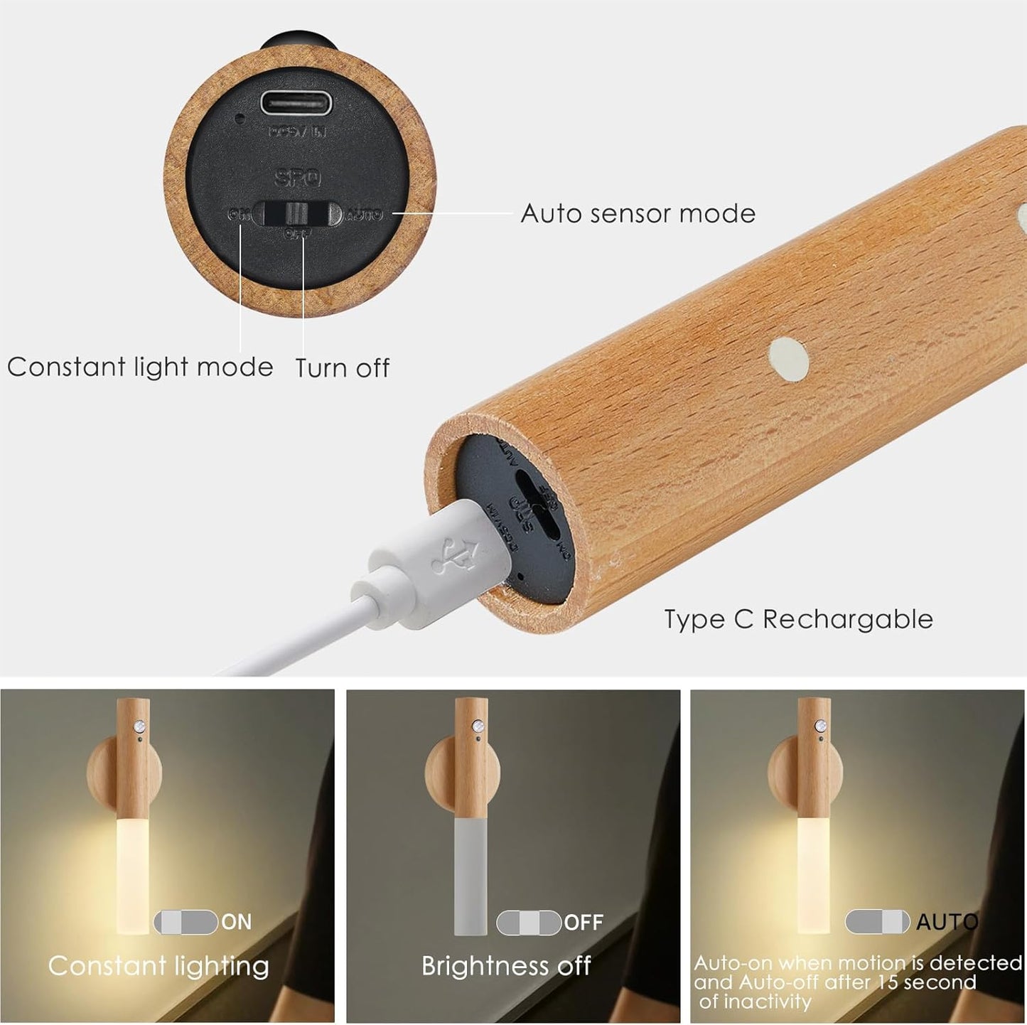 Motion Sensor Rechargeable Light