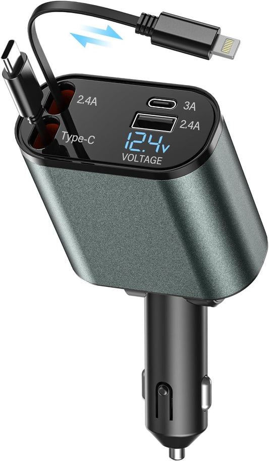 4 in 1 Car Charger Adapter