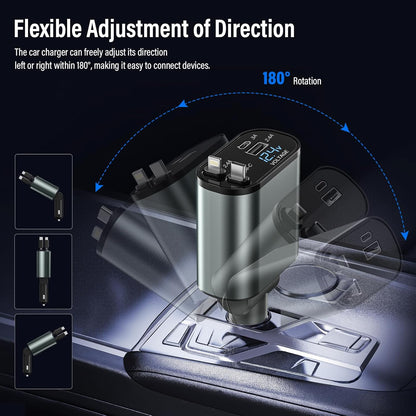 4 in 1 Car Charger Adapter