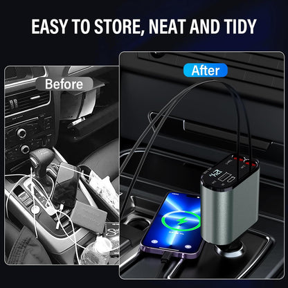 4 in 1 Car Charger Adapter